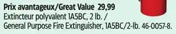Canadian Tire Garrison General Purpose Fire Extinguisher offer