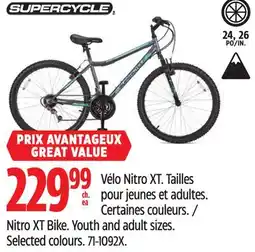 Canadian Tire Supercycle Nitro XT Bike offer