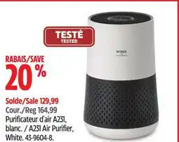Canadian Tire Winix A231 Air Purifier, White offer