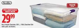 Canadian Tire Sterilite Clearview Tote with Latch offer