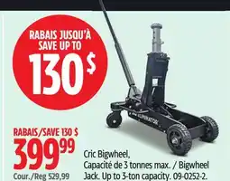 Canadian Tire MotoMaster Bigwheel Jack offer