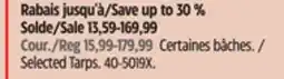 Canadian Tire Selected Tarps offer