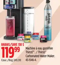 Canadian Tire Ninja Thirsti Carbonated Water Maker offer