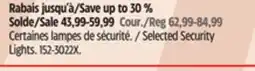 Canadian Tire Noma Selected Security Lights offer