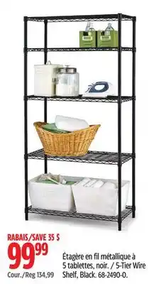 Canadian Tire Type-a 5-Tier Wire Shelf offer