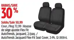 Canadian Tire AutoTrends Jacquard Flex-Fit Seat Cover, 2-Pk offer