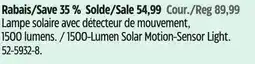 Canadian Tire 1500-Lumen Solar Motion-Sensor Light offer