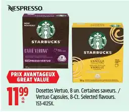 Canadian Tire Nespresso Vertuo Capsules, 8-Ct offer
