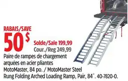 Canadian Tire MotoMaster Steel Rung Folding Arched Loading Ramp offer