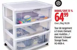 Canadian Tire Type-A Element 3-Drawer Storage Tower offer