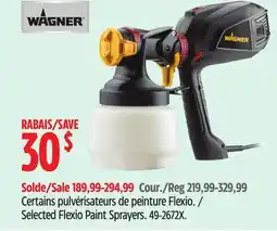 Canadian Tire Wagner Selected Flexio Paint Sprayers offer