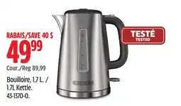 Canadian Tire Black & Decker 1.7L Kettle offer