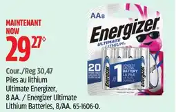 Canadian Tire Energizer Ultimate Lithium Batteries offer