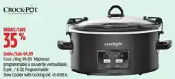 Canadian Tire Crock-Pot 6-Qt Programmable Slow Cooker with Locking Lid offer