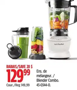 Canadian Tire NutriBullet Blender Combo offer