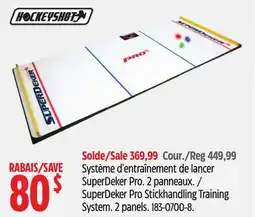 Canadian Tire SuperDeker Pro Stickhandling Training System offer