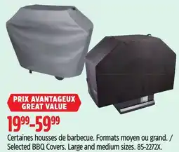 Canadian Tire Selected BBQ Covers. Large and medium sizes offer