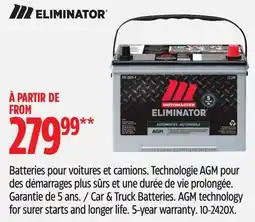 Canadian Tire MOTOMASTER Car & Truck Batteries offer
