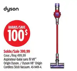 Canadian Tire Dyson V8 Origin Cordless Stick Vacuum offer