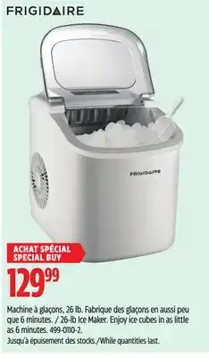 Canadian Tire Frigidaire 26-lb Ice Maker. Enjoy ice cubes in as little as 6 minutes offer