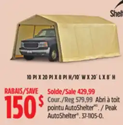 Canadian Tire Shelter Logic Peak AutoShelter offer