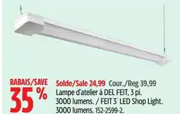 Canadian Tire FEIT 3´ LED Shop Light offer