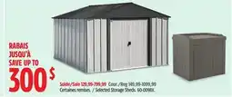 Canadian Tire Arrow Selected Storage Sheds offer