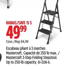 Canadian Tire Mastercraft 3-Step Folding Stepstool offer