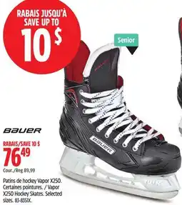 Canadian Tire Bauer Vapor X250 Hockey Skates. Selected sizes offer