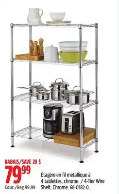 Canadian Tire Type A 4-Tier Wire Shelf offer