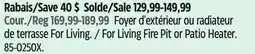 Canadian Tire For Living Fire Pit or Patio Heater offer