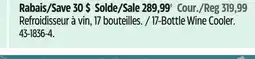 Canadian Tire Danby 17-Bottle Wine Cooler offer