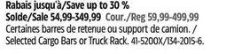 Canadian Tire Erickson Selected Cargo Bars or Truck Rack offer
