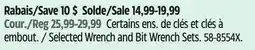 Canadian Tire Mastercraft Selected Wrench and Bit Wrench Sets offer