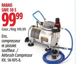Canadian Tire Mastercraft Airbrush Compressor Kit offer