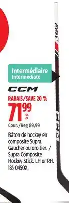 Canadian Tire Supra Composite Hockey Stick. LH or RH offer