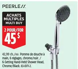 Canadian Tire Peerless 6-Setting Hand-Held Shower Head offer
