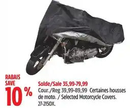 Canadian Tire Tripel Selected Motorcycle Covers offer