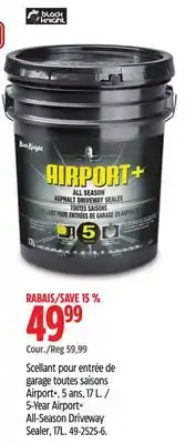 Canadian Tire Black Knight 5-Year Airport+ All-Season Driveway Sealer offer