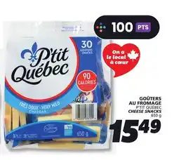 IGA P'TIT QUÉBEC CHEESE SNACKS offer