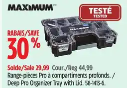 Canadian Tire Deep Pro Organizer Tray with Lid offer