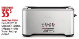 Canadian Tire Breville 4-Slice Toaster. 5 settings offer