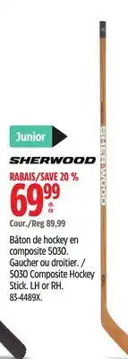 Canadian Tire Sherwood 5030 Composite Hockey Stick offer