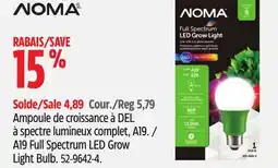 Canadian Tire NOMA A19 Full Spectrum LED Grow Light Bulb offer