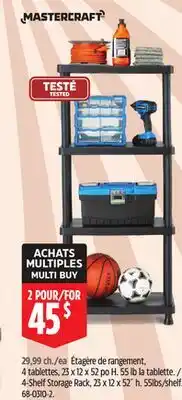 Canadian Tire Mastercraft 4-Shelf Storage Rack offer