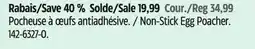 Canadian Tire Master Chef Non-Stick Egg Poacher offer