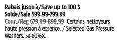 Canadian Tire Champion Selected Gas Pressure Washers offer