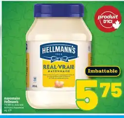Marché Richelieu MAYONNAISE HELLMANN'S | HELLMANN'S MAYONNAISE offer