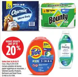 Canadian Tire Selected Laundry Products, Bathroom and Facial Tissue offer