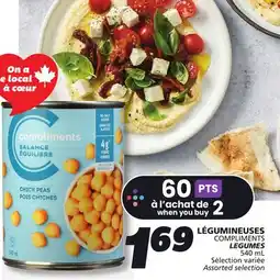 IGA COMPLIMENTS LEGUMES offer
